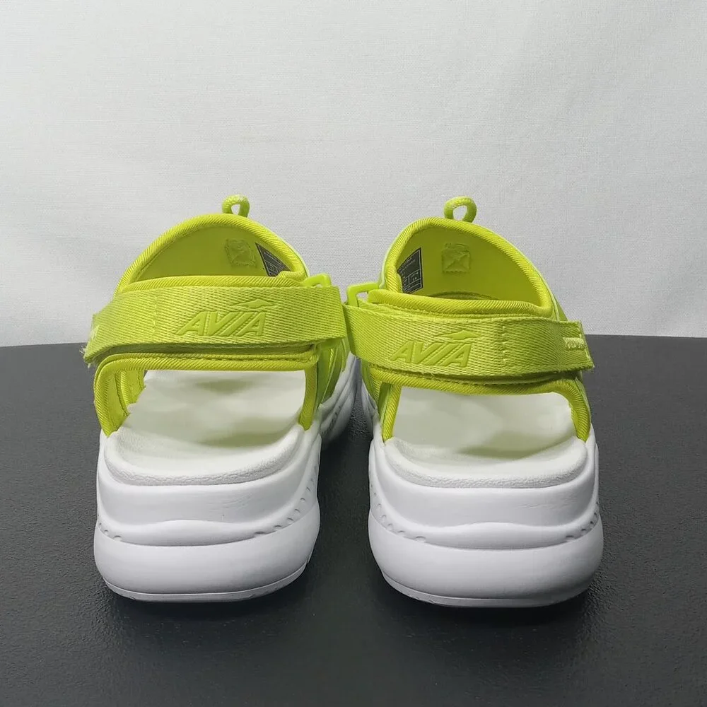 AVIA Avi-Atlantic Bright Lime Green Lightweight Womens Sandal Size 11 - Picture 8 of 14